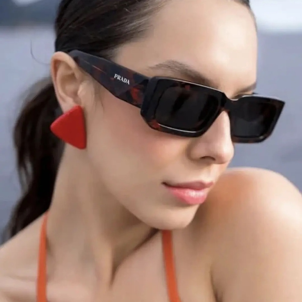 NEW PRADA PR06YSF 06V5S0 UNISEX SQUARE SUNGLASSES PRADA SPR 06Y EYEWEAR PR 06YS - Picture 8 of 13